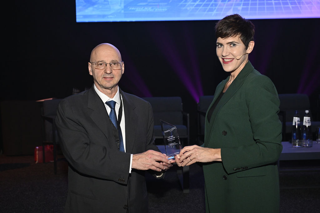 Gilad Bandel, VP of Cybersecurity, receives the CLEPA Top Innovator Award in Brussels, December 4, 2024.

Photo credit: WWW.DERIBAUCOURT.COM